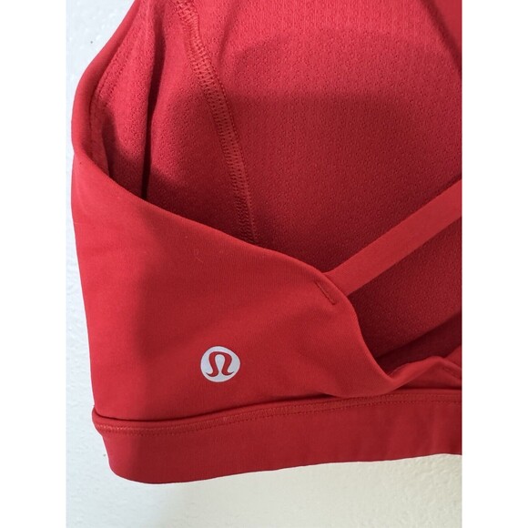 Lululemon Free to Be Serene Bra Light Support Size 12 Carnation Red - Picture 7 of 8